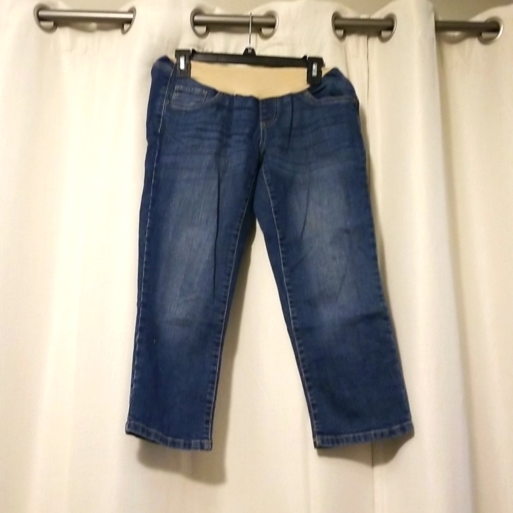 Oh baby by motherhood maternity blue jean capris size small